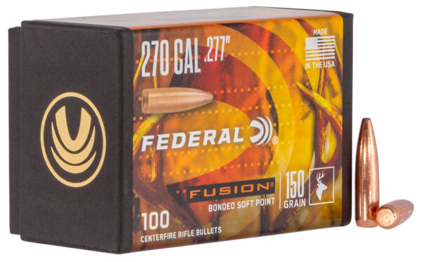 Federal FB277F4 Fusion Component  270 Win .277 150 gr Fusion Soft Point 100 Per Box/ 4 Case — view 1