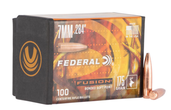 Federal FB284F4 Fusion Component  7mm .284 175 gr Fusion Soft Point 100 Per Box/ 4 Case — view 1