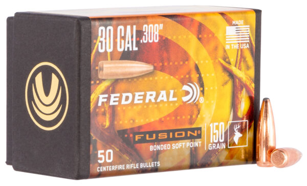 Federal FB308F1 Fusion Component  30 Cal .308 150 gr Fusion Soft Point 50 Per Box/ 4 Case — view 1