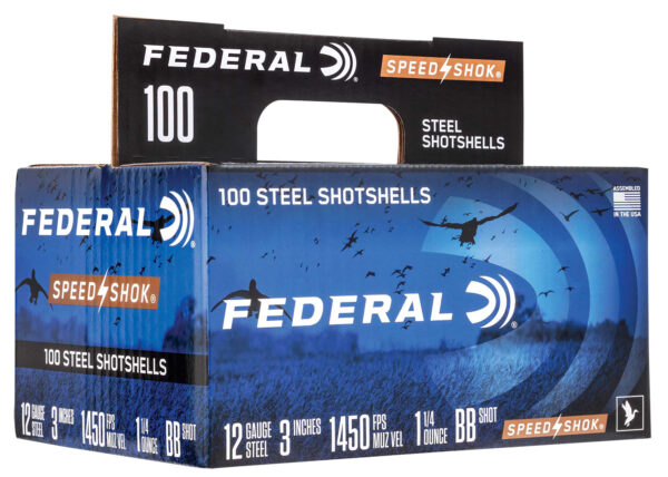 Federal WF1421002 Speed-Shok  12Gauge 3" 1 1/4oz 2Shot 100 Per Box/2 Case — view 1