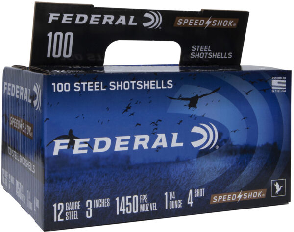 Federal WF1421004 Speed-Shok  12Gauge 3" 1 1/4oz 4Shot 100 Per Box/2 Case — view 1