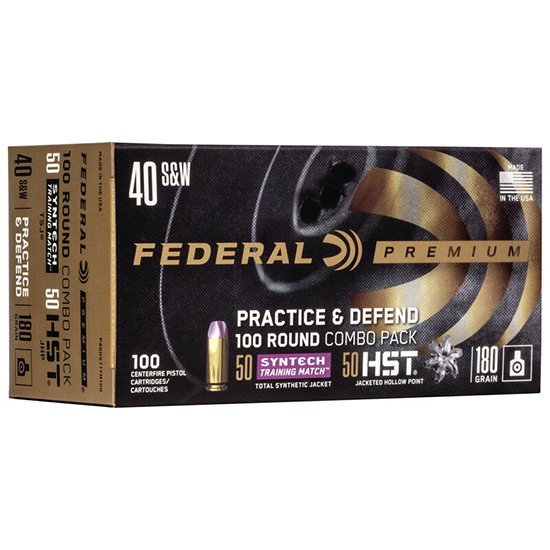 FED PREMIUM 40SW 180GR PRACTICE DEFEND 100/5 — view 1