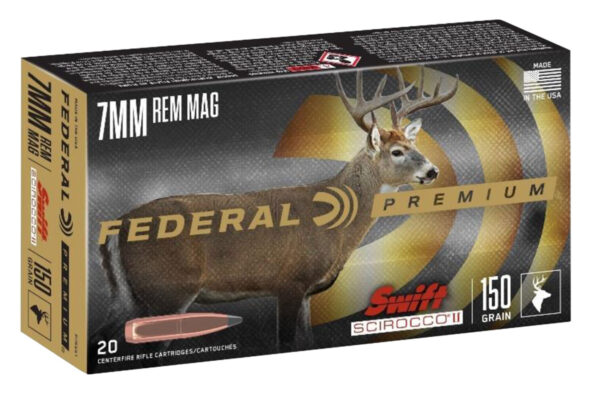 Federal P7RSS1 Premium  7mmRemMag 150gr Swift Scirocco II 20 Per Box/10 Case — view 1