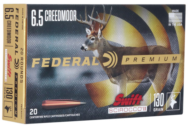 Federal P65CRDSS1 Premium  6.5Creedmoor 130gr Swift Scirocco II 20 Per Box/10 Case — view 1