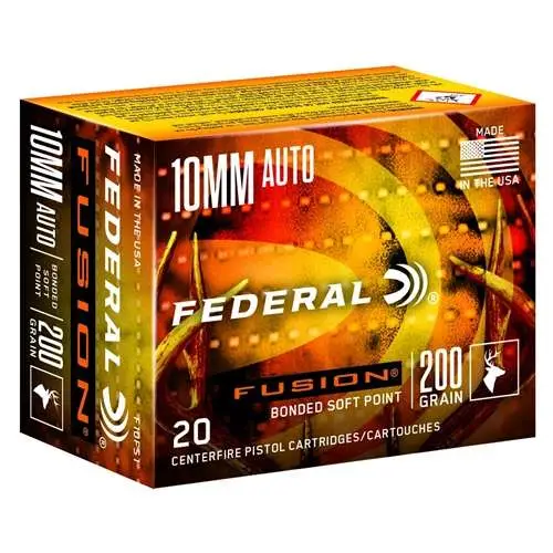 FEDERAL FUSION PISTOL AMO 10MM AUTO 200GR SP 20 RD (10 BOX CASE) — view 1