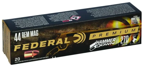 FEDERAL HAMMER DOWN AMO 44 REM MAG 270GR 20 RD (10 BOX CASE) — view 1
