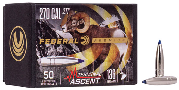 Federal PB277TA1 Premium Terminal Ascent Component 270Win 136gr 50 Per Box/4 Case — view 1