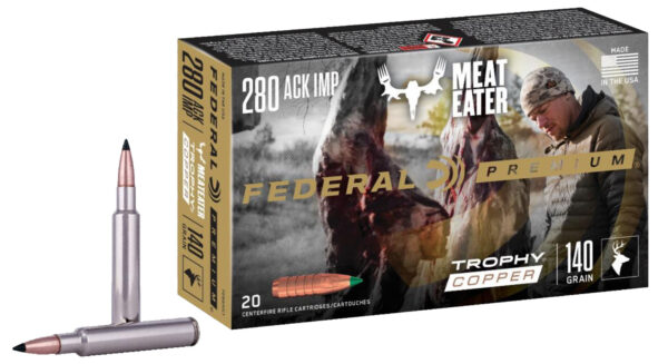 Federal P280A1TC1 Premium  280Ackley Improved 140gr Trophy Copper 20 Per Box/10 Case — view 1
