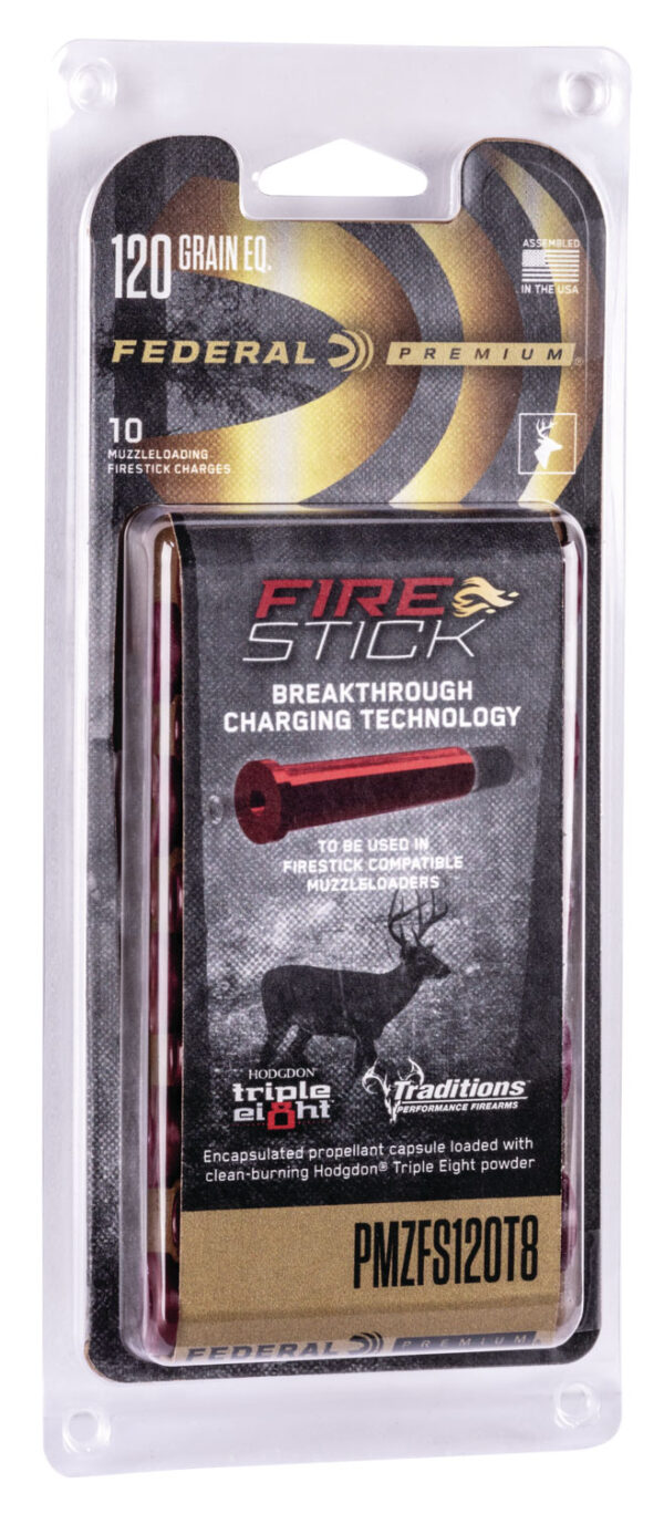 Federal PMZFS120T8 Premium Fire Stick 50Cal 120gr 10 Per Box/10 Case *For Traditions Nitro Only — view 1