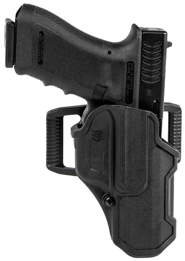 Blackhawk 410703BKR T-Series L2C Non-Light Bearing OWB Black Polymer Belt Slide Fits Colt 1911 w/wo Rail Right Hand — view 1