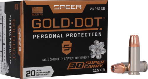 SPEER GOLD DOT 30 SUPER CARRY - 115GR GDHP 20RD 10BX/CS — view 1