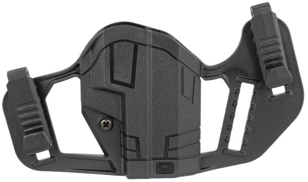 Uncle Mike's 79077 Apparition  IWB/OWB Belt Clip Mount Compatible w/Glock 43/43X/Springfield Hellcat Black Polymer Ambidextrous — view 1