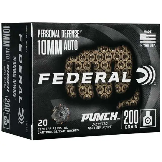 FEDERAL PUNCH AMO 10MM 200GR JHP 20RD (10 BOX CASE) — view 1