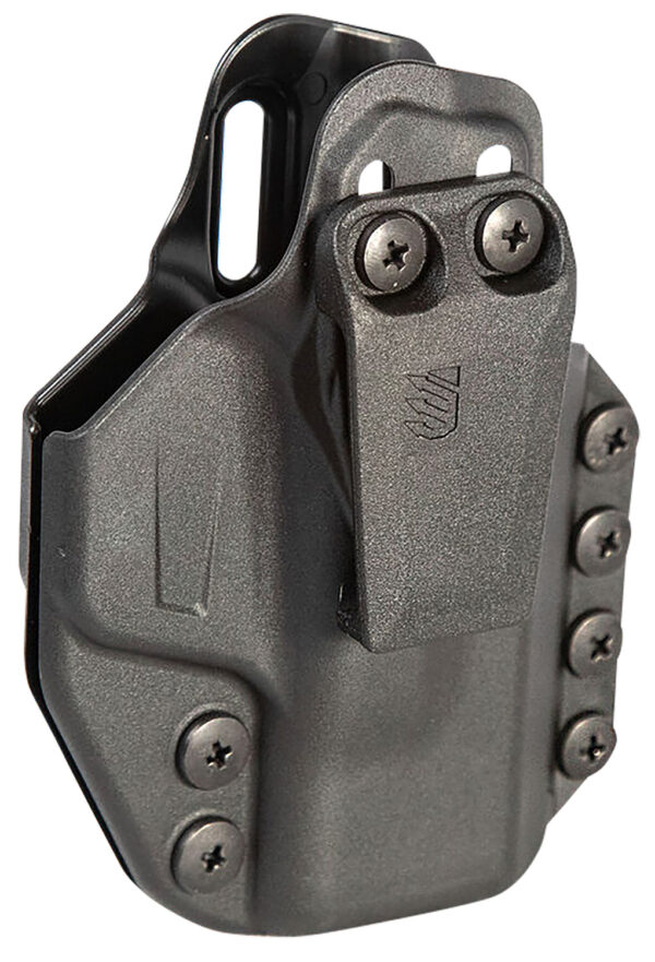 Blackhawk 416076BK Stache  IWB Size 76 Black Polymer Belt Clip Compatible w/Glock 48/S&W Shield EZ9 Ambidextrous — view 1