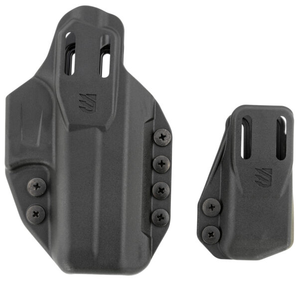Blackhawk 416102BK Stache Premium Kit IWB Size 02 Black Polymer Belt Clip Compatible w/Glock 19/23/32/44/45 Includes Mag Carrier Ambidextrous — view 1