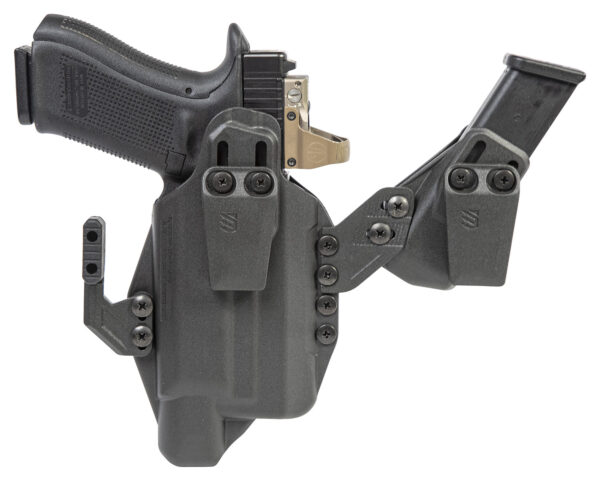 Blackhawk 416876BK Stache  IWB Size 76 Black Polymer Belt Clip Compatible w/Glock 43X/48 w/SureFire XSC Ambidextrous — view 1