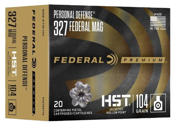 Federal P327HST1S Premium Personal Defense 327FederalMag 104gr Jacketed Hollow Point 20 Per Box/10 Case — view 1