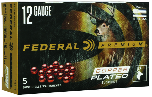 Federal P1541B Premium Max Buck 12Gauge 2.75" 1BuckShot 16Pellets 5 Per Box/50 Case — view 1