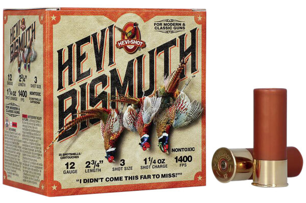 HEVI-Shot HS14713 HEVI-Bismuth Upland 12Gauge 2.75" 1 1/4oz Bismuth 3Shot 25 Per Box/10 Case — view 1