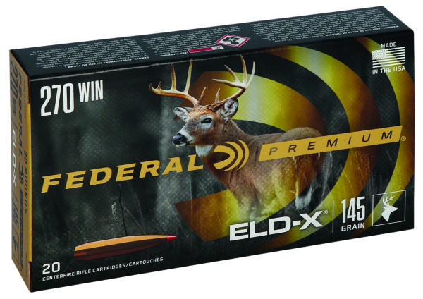 Federal P270ELDX1 Premium ELD-X 270Win 145gr 20 Per Box/10 Case — view 1