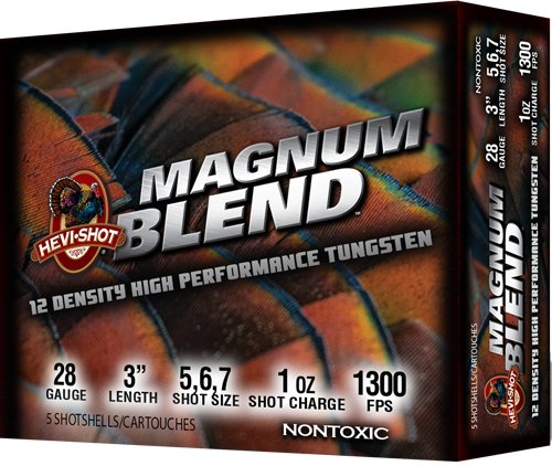 HEVI-SHOT MAGNUM BLEND 28GA - 3" 1OZ #567 5RD 10BX/CS — view 1