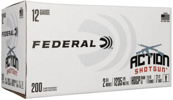 FED ACTION SHOTGUN 12GA 2.75 1-1/8OZ #7.5 200/1 — view 1