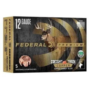 FEDERAL PREMIUM FREIGHT TRAIN COPPER SABOT SLUG AMO 12GA 2-3/4 300GR 5RD (10 BOX CASE)