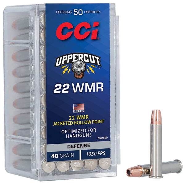 CCI 22WMRUP Uppercut  22WMR 40gr Jacketed Hollow Point 50 Per Box/40 Case — view 1