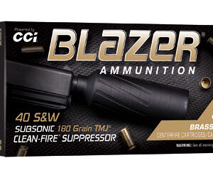 CCI BLAZER BRASS 40S&W SUP 180GR TMJ