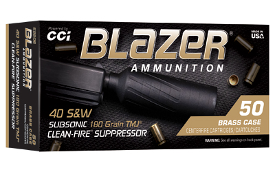 CCI BLAZER BRASS 40S&W SUP 180GR TMJ — view 1