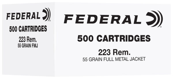 Federal FC223F500   223Rem 55gr Full Metal Jacket 500 Per Box/2 Case — view 1