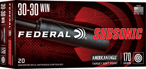 FEDERAL 30-30 WIN 170GR - SP SUBSONIC 20RD 10BX/CS — view 1
