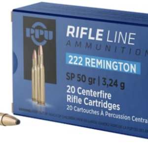 PPU 222 REMINGTON 50GR SP 20BX