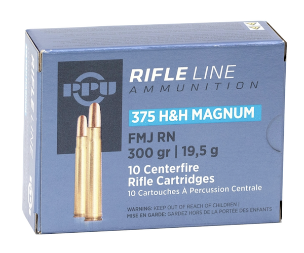 PPU 375H&H MAG 300GR FMJ 10BX — view 1