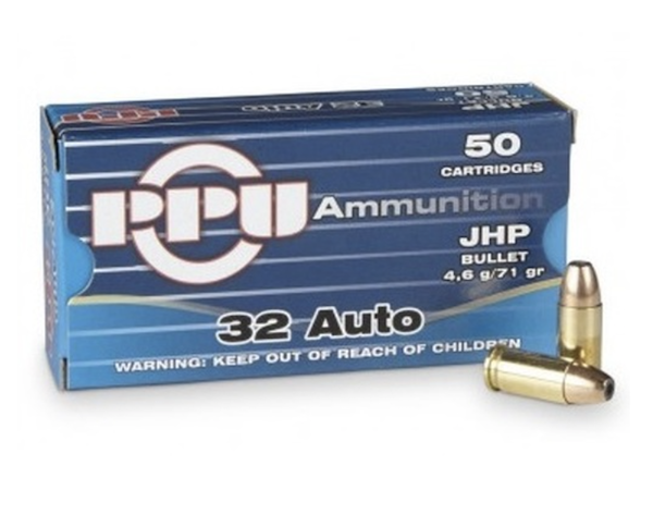 PPU 32 AUTO 71GR JHP 50BX — view 1