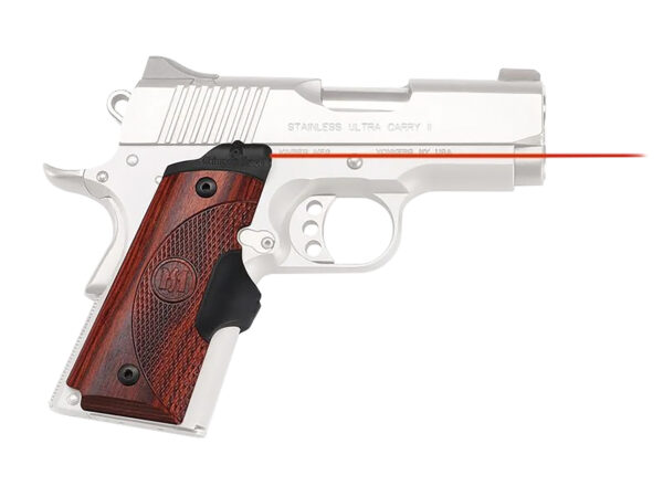 Crimson Trace LG902 Lasergrips Master Series 1911 Compact, Red Laser Rosewood — view 1