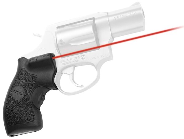 Crimson Trace 0119801 Lasergrips  Fits Taurus Small Frame, Red Laser 633nM Wavelength 5mW Output, Black Polymer — view 1