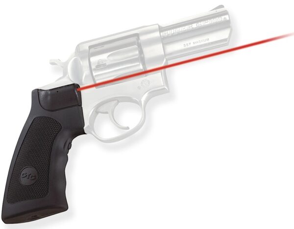 Crimson Trace 011790 Lasergrips  Fits Ruger Alaskan/GP100/Super Redhawk, Red Laser 633nM Wavelength 5mW Output, Black Polymer — view 1