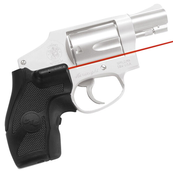 Crimson Trace 011680 Lasergrips  Fits S&W J Frame Round Butt, Red Laser Black Polymer — view 1
