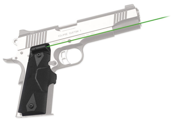 Crimson Trace 0141001 Lasergrips  Fits 1911/1911A1, Green Laser Black Polymer — view 1