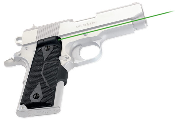 Crimson Trace 0141101 Lasergrips  Fits 1911 Compact, Green Laser Black Polymer — view 1