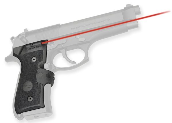 Crimson Trace 0119201 Lasergrips  Mil-Spec Fits Beretta 92/96/M9, Red Laser Black Polymer — view 1