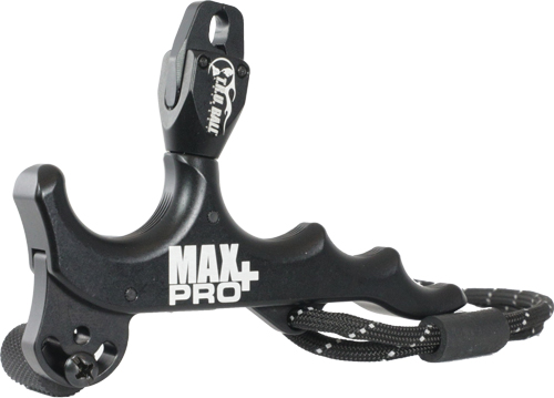 T.R.U. BALL RELEASE MAX PRO+ - HAND HELD 4-FINGER THUMB BLACK — view 1