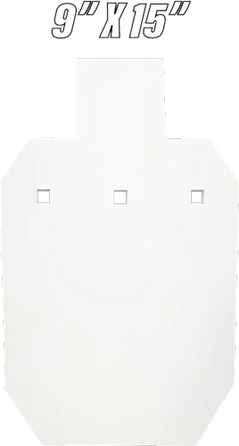 BASH TARGET AR500 SILHOUETTE - HALF SIZE 9"X15"-3/8" THICK — view 1