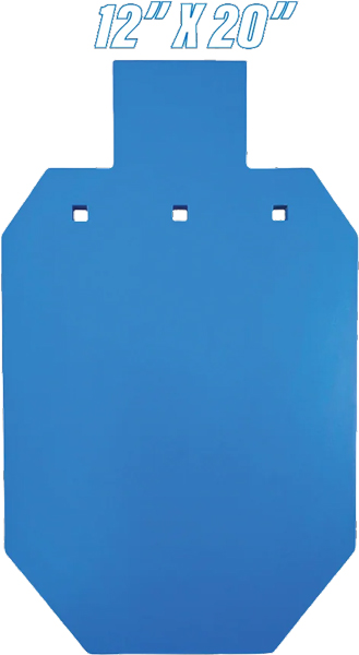 BASH TARGET AR500 SILHOUETTE - TWO-THIRD SIZE 12"X20"-1/2" — view 1