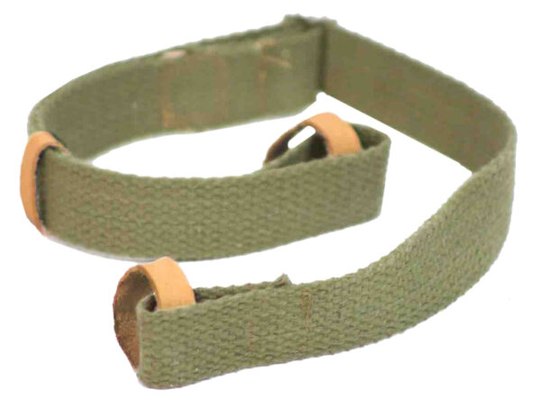 Crickett KSA803 Dog Collar  Green Canvas w/Leather Trim Adjustable — view 1