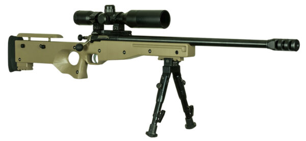 Crickett KSA2152 CPR Complete Package Youth 22 LR 1rd 16.12" Threaded Bull Barrel w/Muzzle Brake, Adjustable Cheek Comb FDE Synthetic Stock, 10 3/8"-11 1/8" LOP, Integrated Buttstock & Forend Crickett — view 1