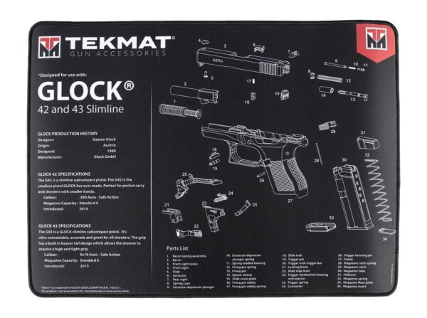 TEKMAT TEK-R20-GLOCK-42-43  20X15 ULTRA GLK 42/43 — view 1