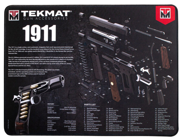 TekMat TEKR2019113D  Ultra 20 Cleaning Mat Black/White Rubber 15"x20" 1911 Parts Diagram — view 1