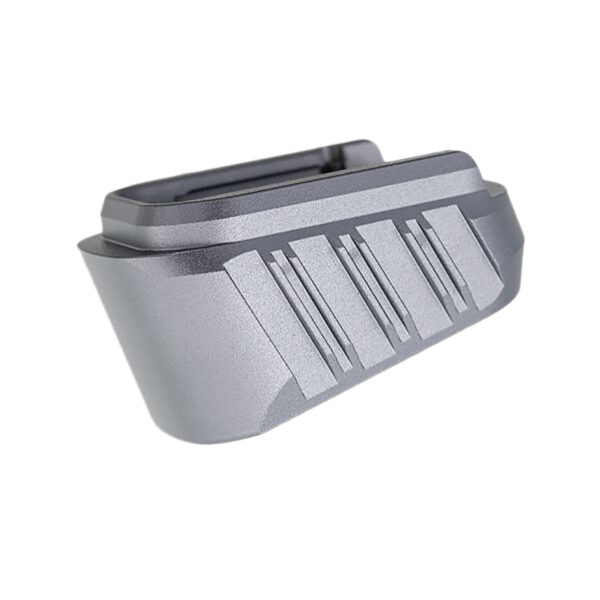 Tyrant CNC TDHCATMAGEX3GREY Hellcat Magazine Extension Fits Springfield Hellcat Pro Grey 7000 Series Aluminum — view 1